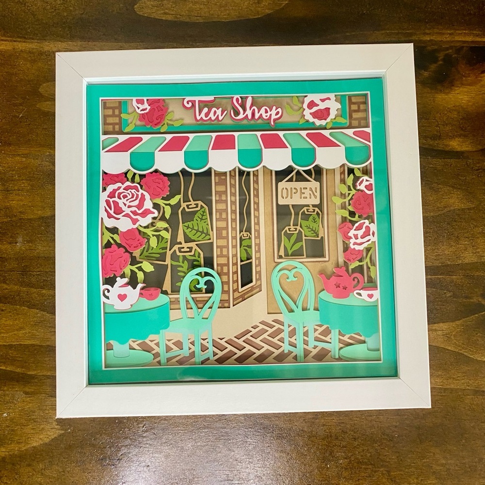 3D Tea Shop Shadowbox - Picture 6 of 9